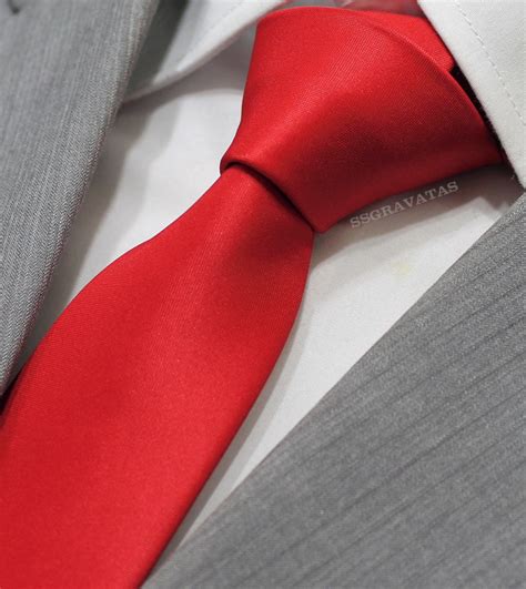gravata vermelha - fan 160 vermelha